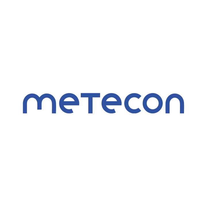 Kundenlogo von der Metecon GmbH mit Website-Link.